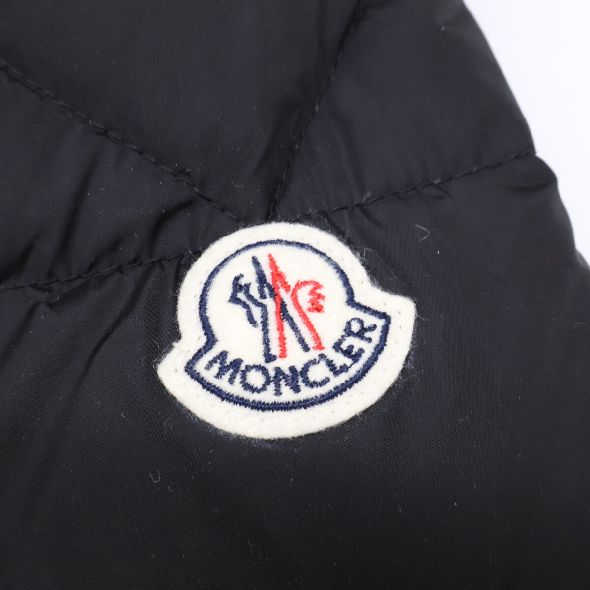 MONCLER PYRENEES Boa Collar Jacket Black Size 0
