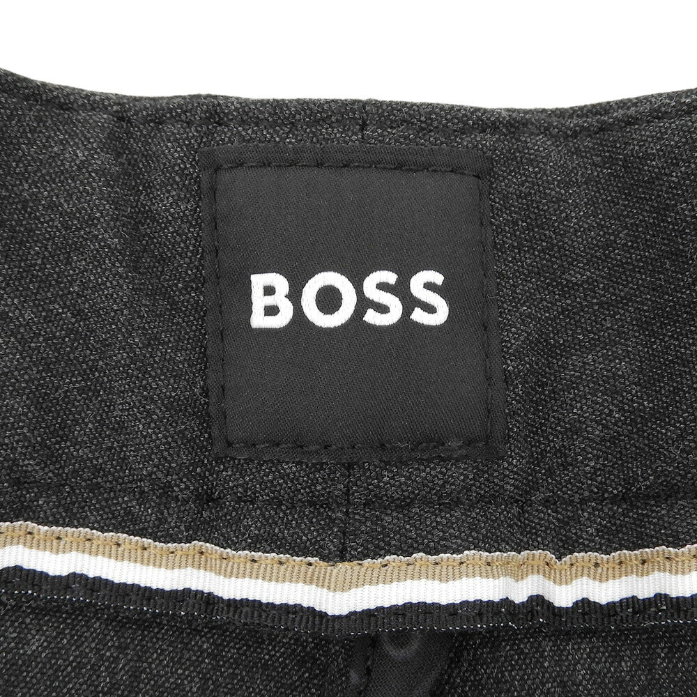BOSS H-KAITON Charcoal Gray Slim Fit Trousers Size 40L(US)