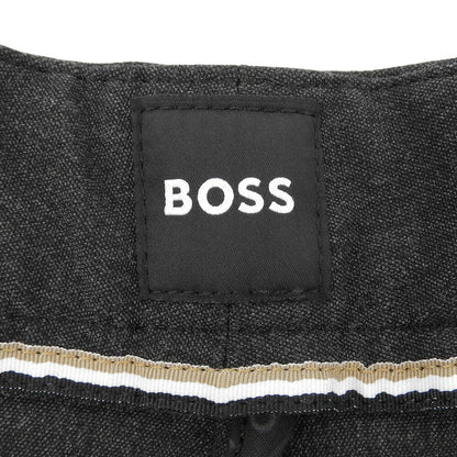 BOSS H-KAITON Charcoal Gray Slim Fit Trousers Size 40L(US)