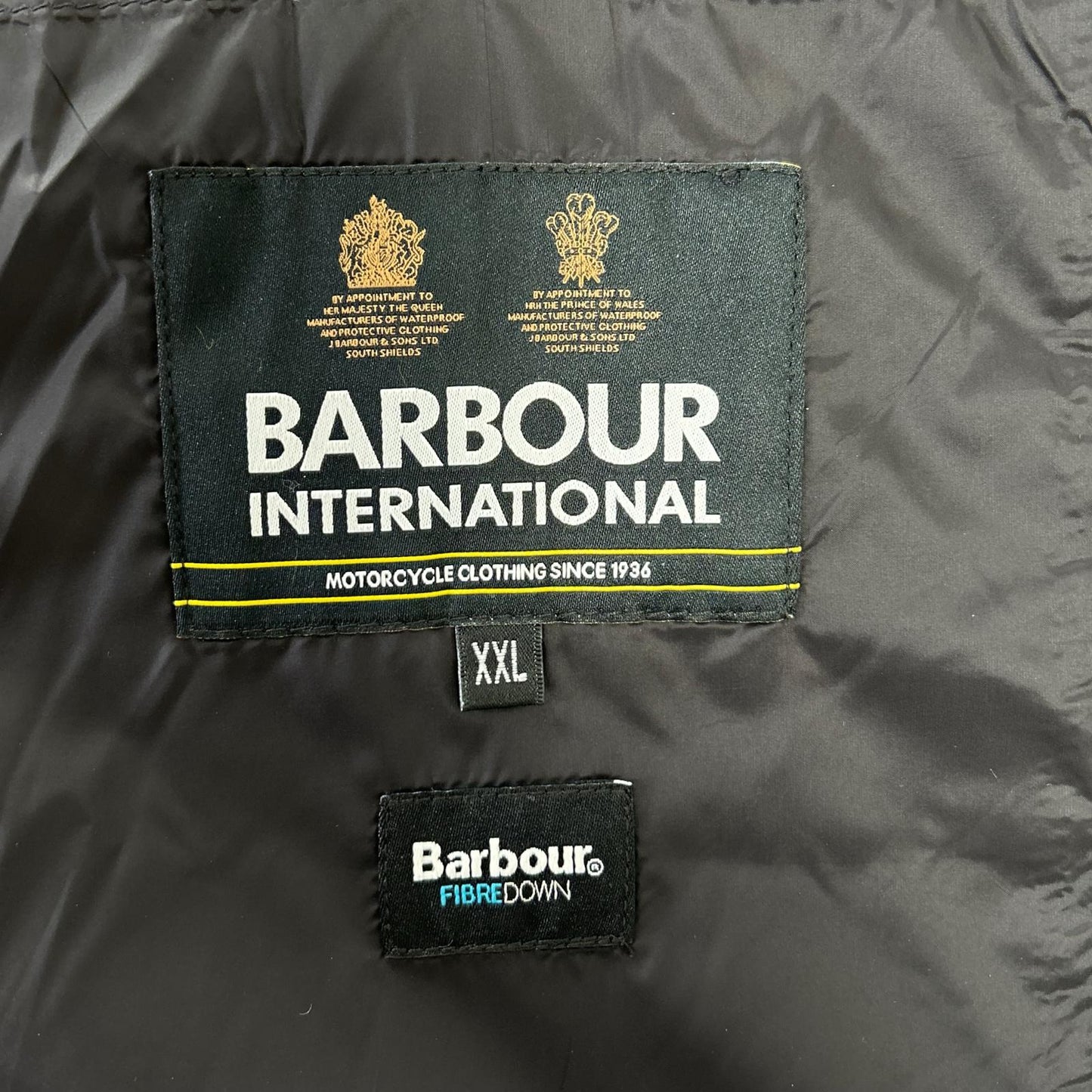 Barbour INTERNATIONAL Padded Down Vest Size XXL