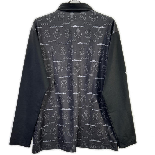 muta GLOBALE KoBE Monogram Long Sleeve Polo Shirt Size 8