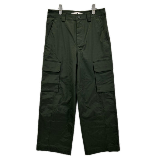 VALENTINO Olive Green Polyester Blend Cargo Pants Size 44