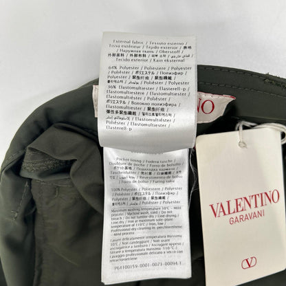 VALENTINO Olive Green Polyester Blend Cargo Pants Size 44