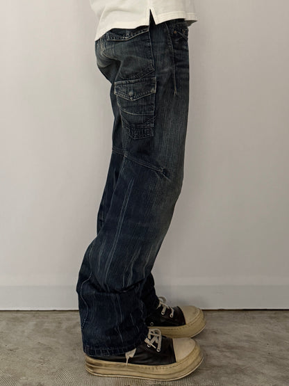 Marithe + Francois Girbaud Blue Gimmick Denim Jeans Size 40