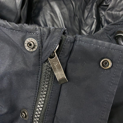 Aquascutum Navy 3-Way Down Wyncol Parka Coat Size 42