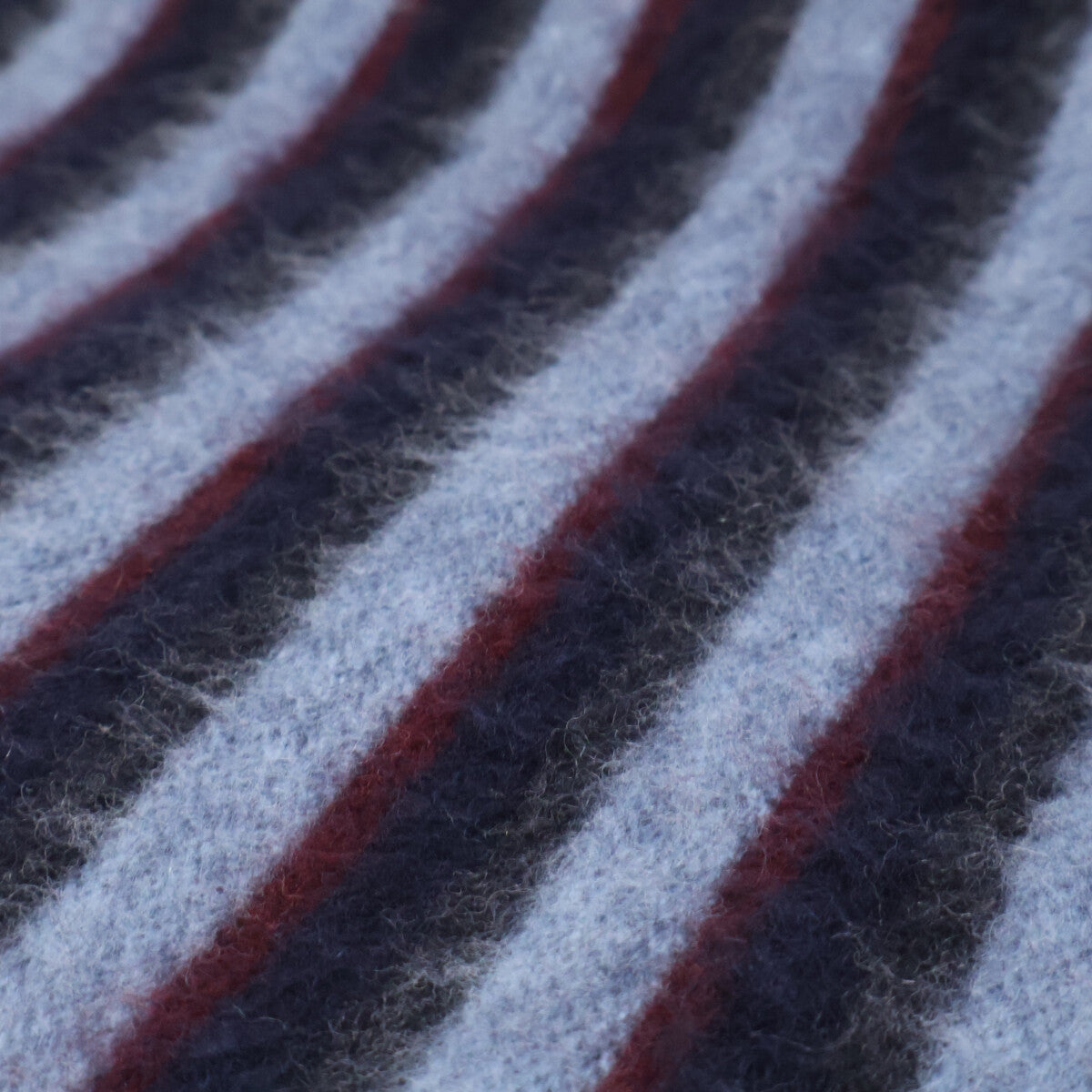 LOUIS VUITTON Blue Striped Lamb Wool ONE SIZE Muffler Size ONE SIZE