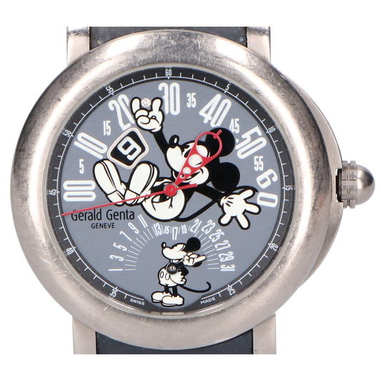 Gerald Genta Arena Bi-Retro Mickey Diamond Automatic Watch