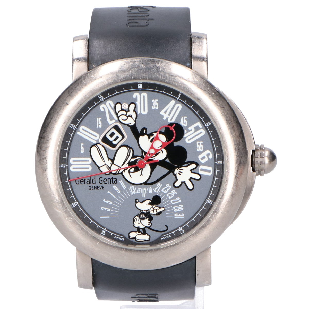 Gerald Genta Arena Bi-Retro Mickey Diamond Automatic Watch