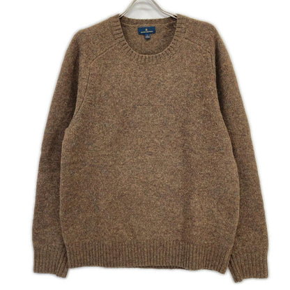 BrooksBrothers Brown Wool Melange Crewneck Sweater Size L