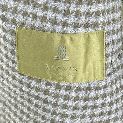 LANVIN COLLECTION Navy Reversible Chesterfield Coat Size 52
