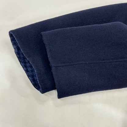 LANVIN COLLECTION Navy Reversible Chesterfield Coat Size 52