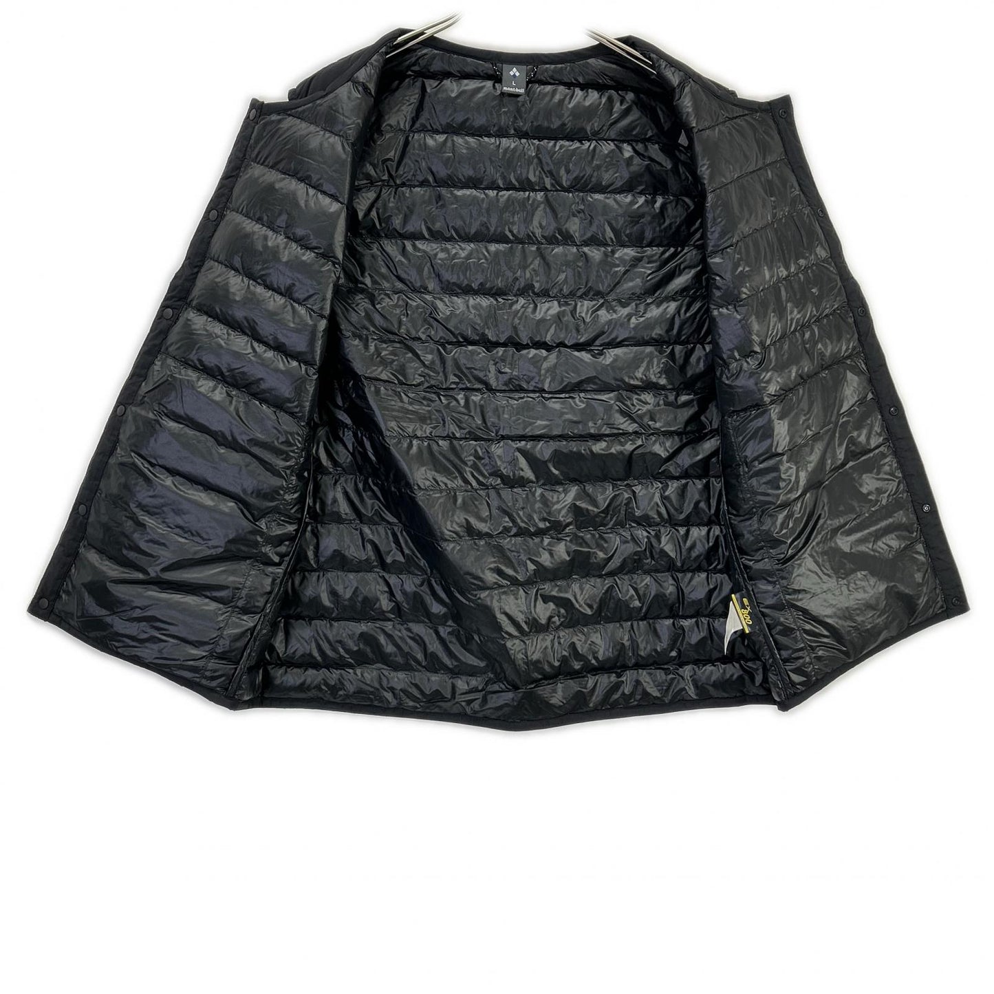 mont-bell Black Superior Down Round Neck Vest Size L