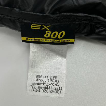 mont-bell Black Superior Down Round Neck Vest Size L
