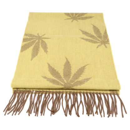 lucien pellat-finet Yellow Leaf ONE SIZE Muffler Size ONE SIZE