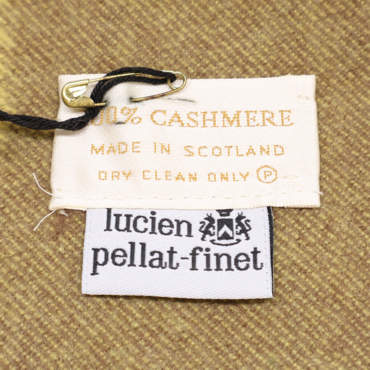 lucien pellat-finet Yellow Leaf ONE SIZE Muffler Size ONE SIZE