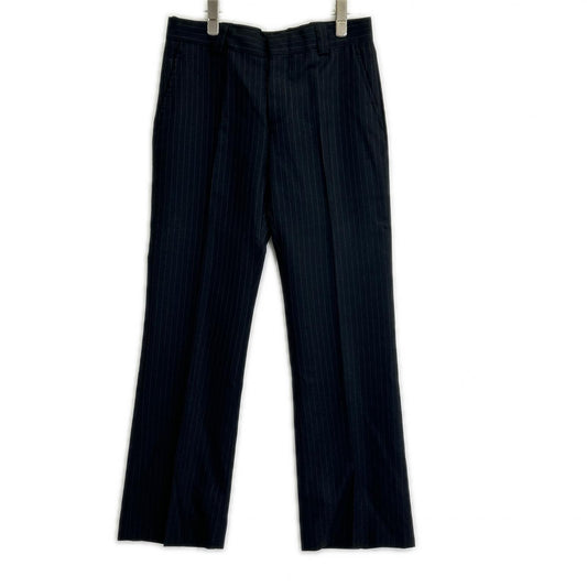 GUCCI Black Wool Pinstripe Pants Size 38