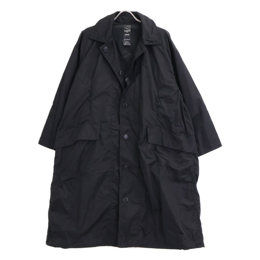 ZUCCa Black x Emulation Nylon Single-Breasted Coat Size XS