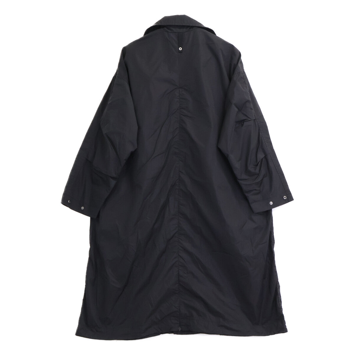 ZUCCa Black x Emulation Nylon Single-Breasted Coat Size XS