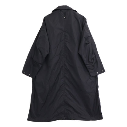ZUCCa Black x Emulation Nylon Single-Breasted Coat Size XS