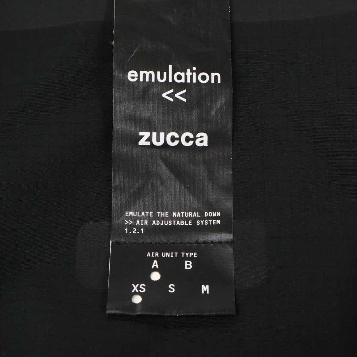 ZUCCa Black x Emulation Nylon Single-Breasted Coat Size XS