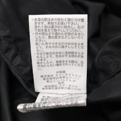 ZUCCa Black x Emulation Nylon Single-Breasted Coat Size XS
