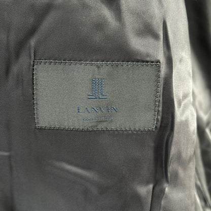 LANVIN COLLECTION Navy Wool Blend 2B Blazer Jacket Size 48X