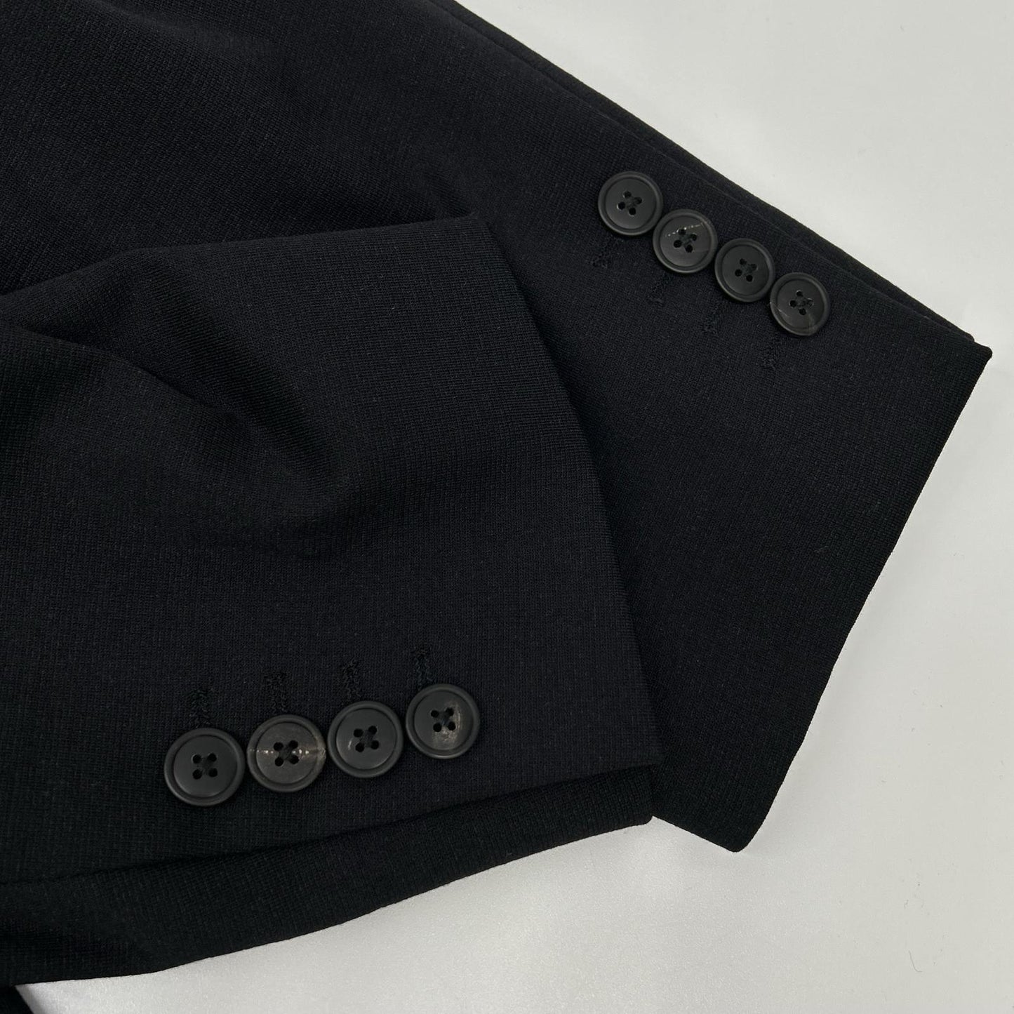 LANVIN COLLECTION Navy Wool Blend 2B Blazer Jacket Size 48X