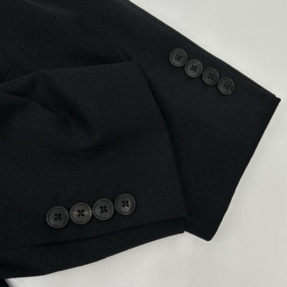 LANVIN COLLECTION Navy Wool Blend 2B Blazer Jacket Size 48X