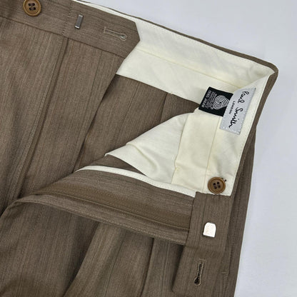 PaulSmith Beige Wool Multi-Stripe Double Suit Set Size L