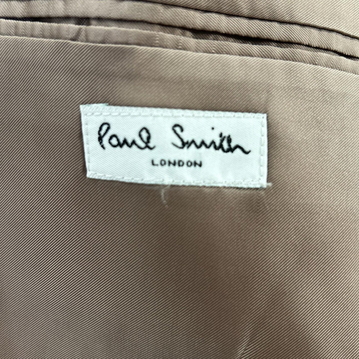 PaulSmith Beige Wool Multi-Stripe Double Suit Set Size L