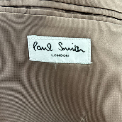 PaulSmith Beige Wool Multi-Stripe Double Suit Set Size L