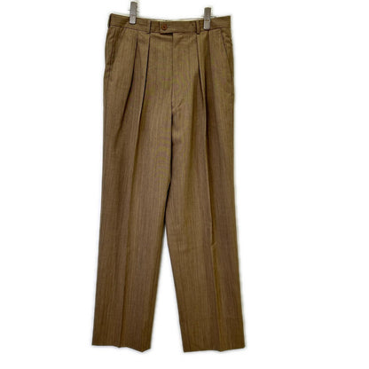 PaulSmith Beige Wool Multi-Stripe Double Suit Set Size L
