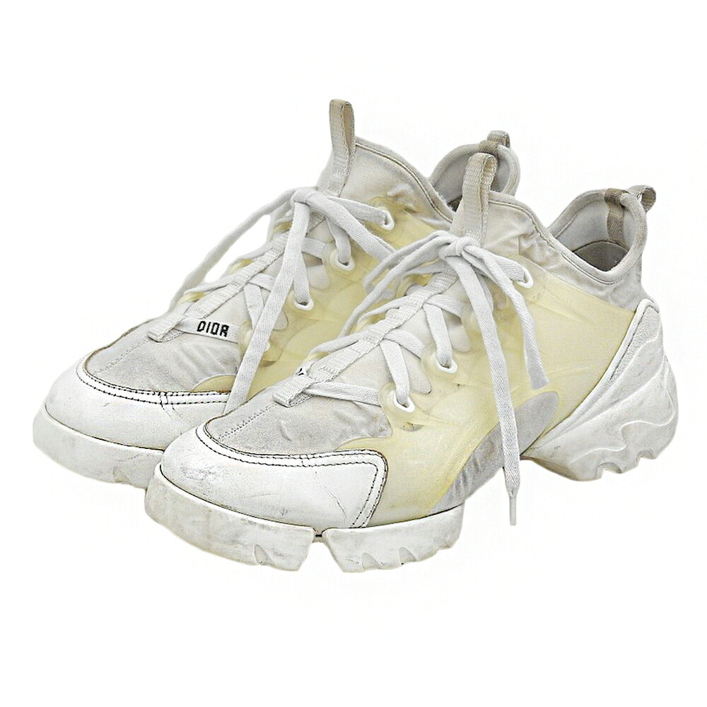 Christian Dior D-Connect Fabric Sneakers White Size EU 39