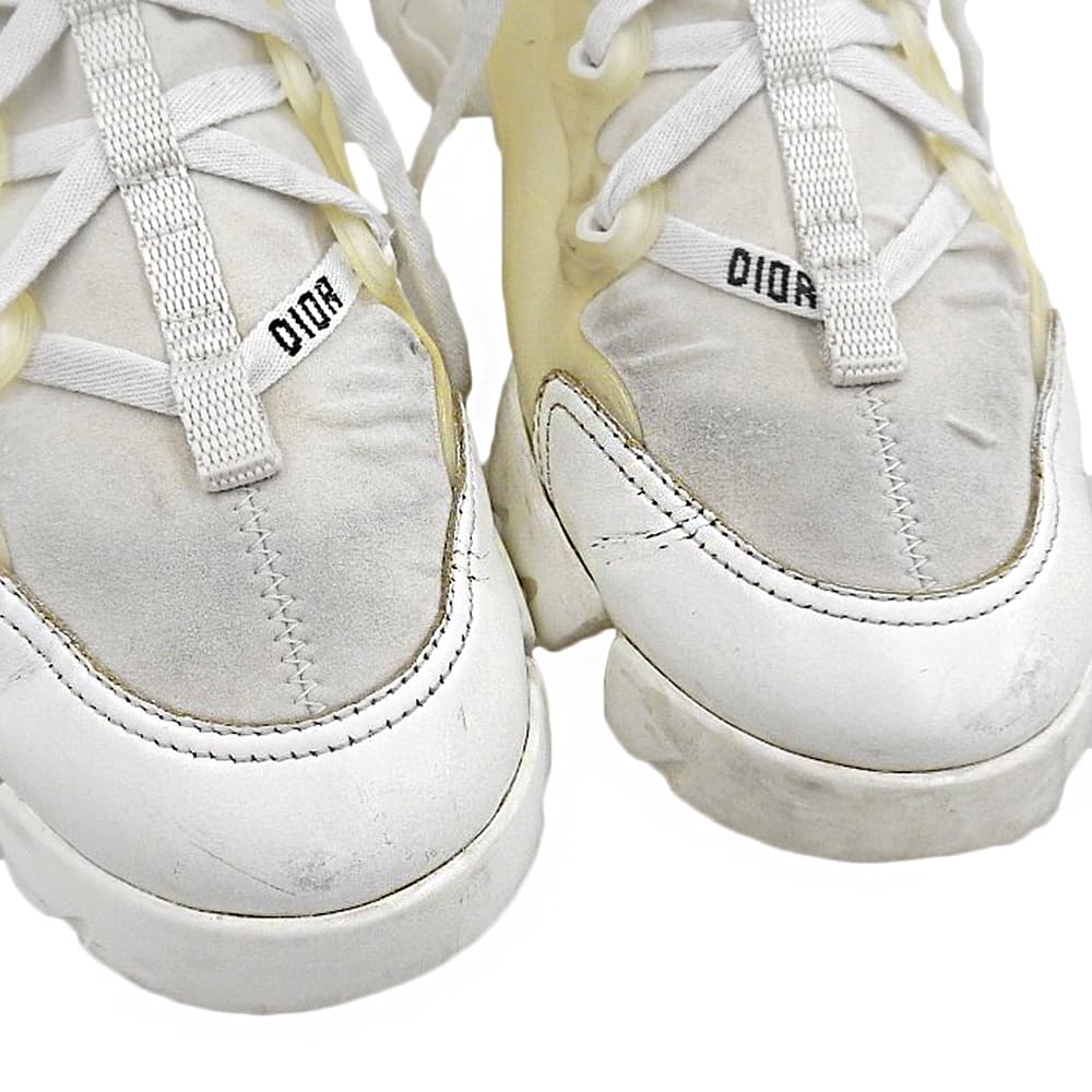 Christian Dior D-Connect Fabric Sneakers White Size EU 39