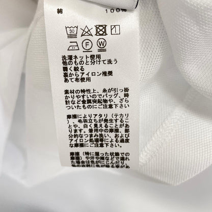HERMES 19SS H Embroidered Cotton T-Shirt White Size L