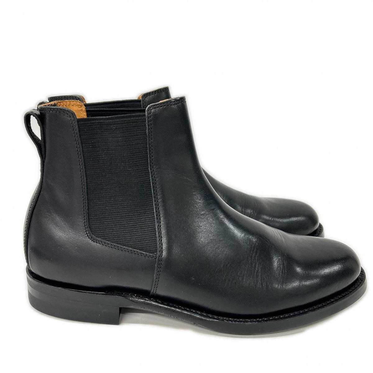 BROTHER BRIDGE Albert Calf Leather Boots Black Size 8