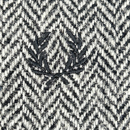 FRED PERRY x Harris Tweed Herringbone Jacket Gray Size 36