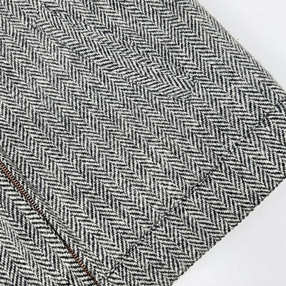 FRED PERRY x Harris Tweed Herringbone Jacket Gray Size 36