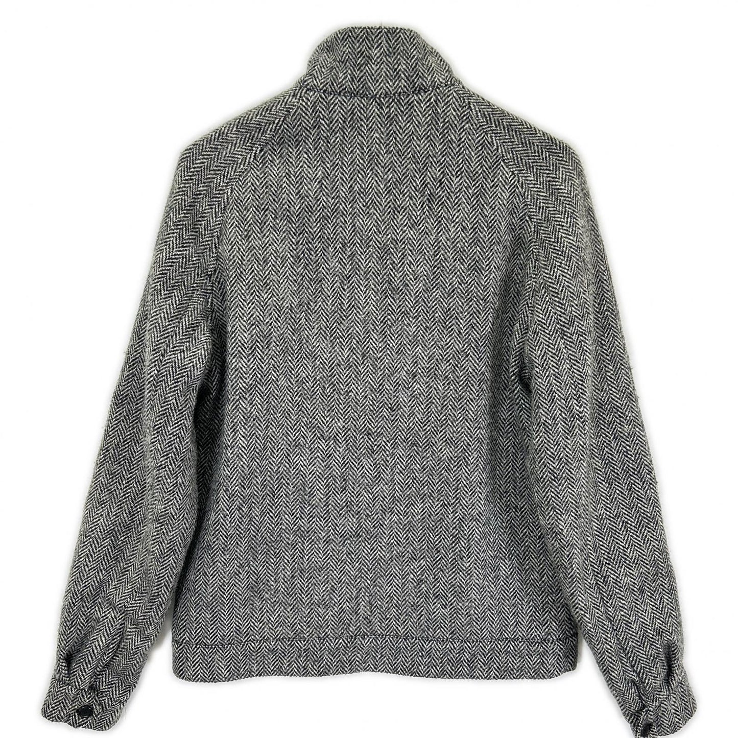 FRED PERRY x Harris Tweed Herringbone Jacket Gray Size 36