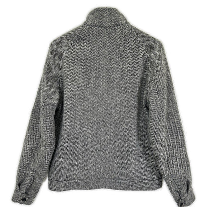 FRED PERRY x Harris Tweed Herringbone Jacket Gray Size 36