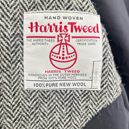 FRED PERRY x Harris Tweed Herringbone Jacket Gray Size 36