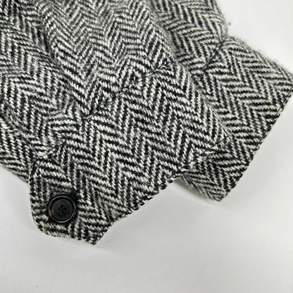 FRED PERRY x Harris Tweed Herringbone Jacket Gray Size 36