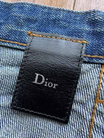 Dior Homme SS03 Mud Waxed Clawmark Jeans