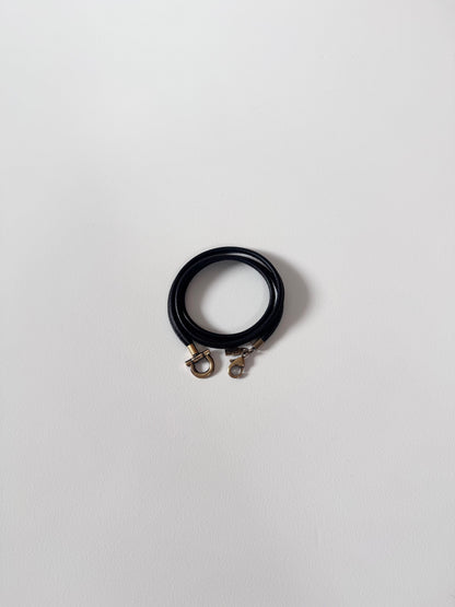 Salvatore Ferragamo Black Necklace