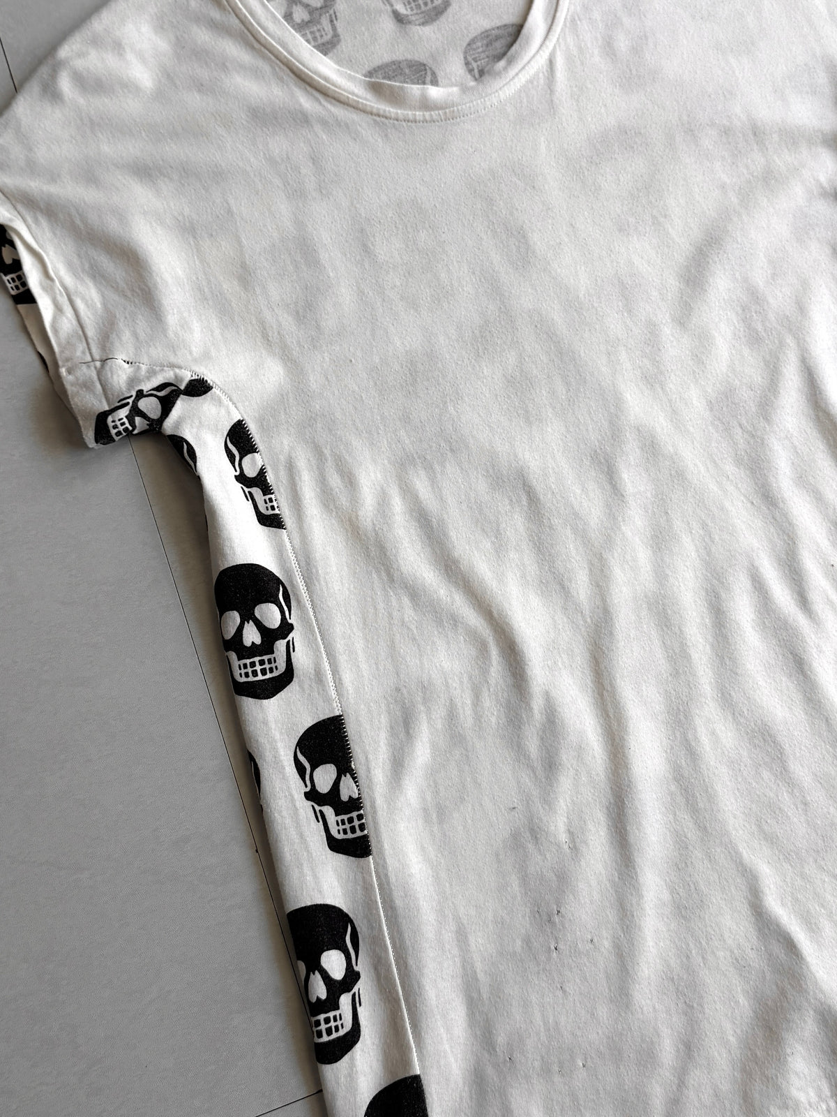 HYSTERIC GLAMOUR Skull Panel Tee Cotton Size FREE