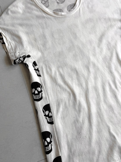HYSTERIC GLAMOUR Skull Panel Tee Cotton Size FREE