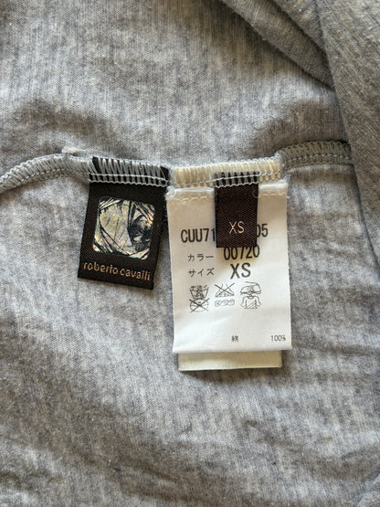 Roberto Cavalli Gray T-Shirt Size S