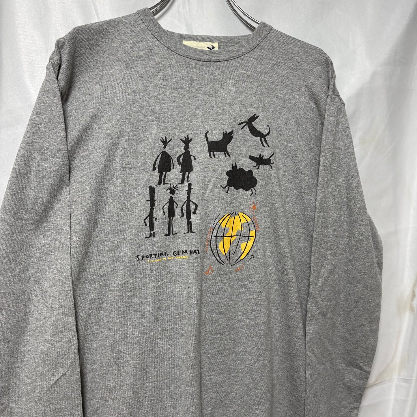 HAI SPORTING GEAR(ISSEY MIYAKE 80s T-Shirt Gray Free Size