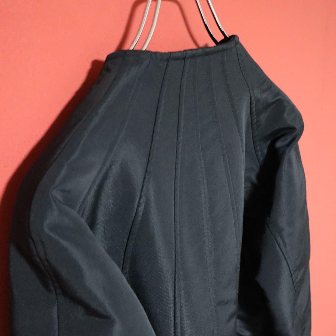 ISSEY MIYAKE 01AW Panel No Collar Jacket Black Size 2