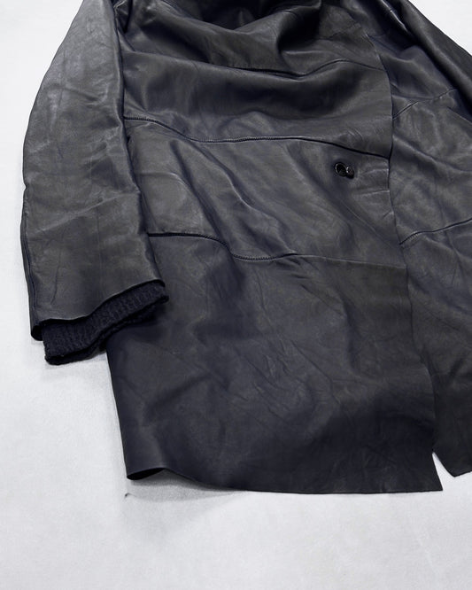 Isaac Sellam Experience Asymmetrical Draped Coat Size 36
